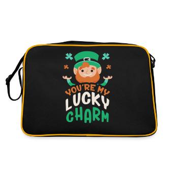 Tu es mon porte-bonheur Irlandais Irlande Irlandais - Sac Retro - noir/or - Dos