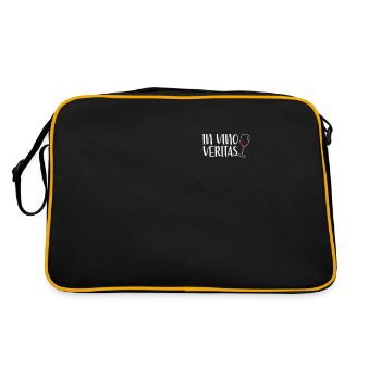 In Vino Veritas - À Vino je ne dis jamais pas de vin - Sac Retro - noir/or - Dos
