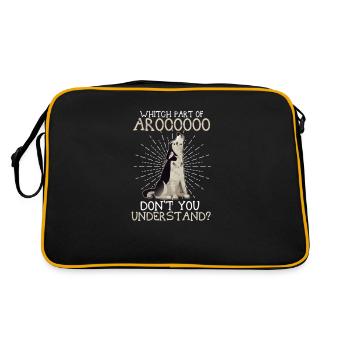 Whitch part of Aroooo Don't you understand - - Retro Bag - black/gold - Back