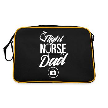 Infirmière de vol Papa Médecin de vol Médecin de vol Médecin de vol - Sac Retro - noir/or - Dos