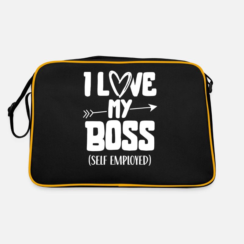 J’aime mon patron indépendant freelance Sac Retro