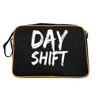 Day shift Shift work Shiftwork - Retro Bag - black/gold - Back
