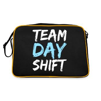 Team Day Shift Day Shift Work Sayings - Retro Bag - black/gold - Back