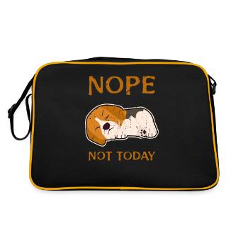 Non, pas aujourd’hui - chien jouet - Sac Retro - noir/or - Dos