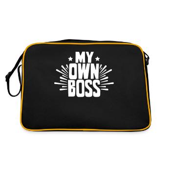 My Own Boss Freelancer Self-employed - Retro Bag - black/gold - Back