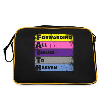 Forwarding all problems to the sky - Retro Bag - black/gold - Back