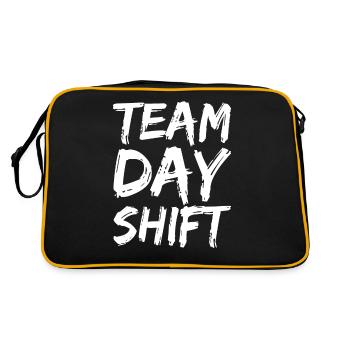 Team Day Shift Proverbs Shift Work Day Shift - Retro Bag - black/gold - Back