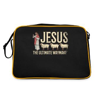 Jésus le pionnier ultime du christianisme - Sac Retro - noir/or - Dos