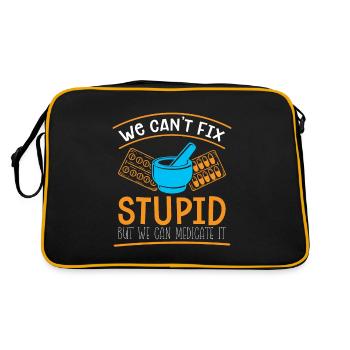 Pharmacy Technician Pharmacy Technician Gift - Retro Bag - black/gold - Back