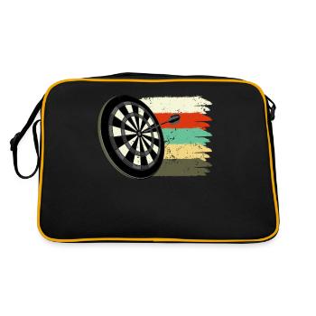 Fléchettes Rétro Fléchettes Joueur de fléchettes - Sac Retro - noir/or - Dos