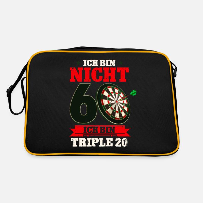 Ich bin nicht 60 ich bin Triple 20 - 60. Retro Tasche