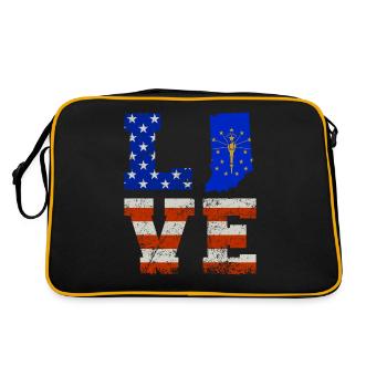 Cher cadeau de l’Indiana - Sac Retro - noir/or - Dos