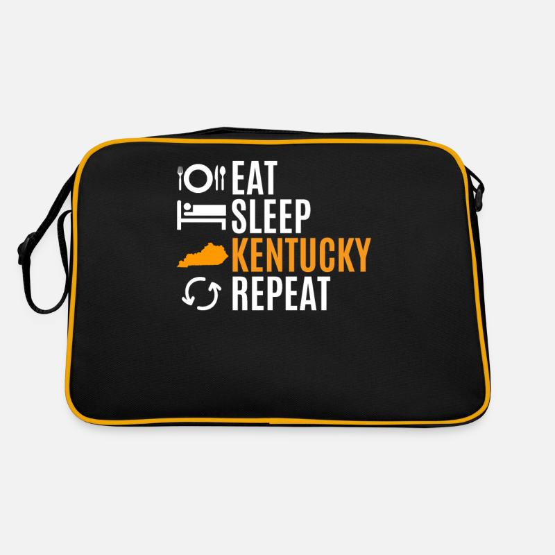 Essen Sie Schlaf kentucky wiederholungs geschenk Retro Tasche