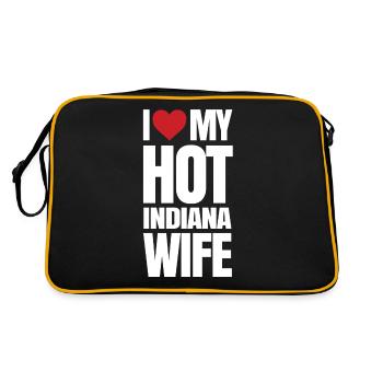 Cher cadeau de femme de l’Indiana - Sac Retro - noir/or - Dos