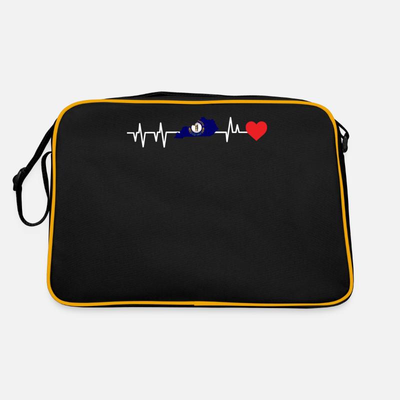 Kentucky herzschlag geschenk Retro Tasche