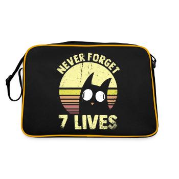 Never Forget No Mercy Cite Death Philosophy - Sac Retro - noir/or - Dos