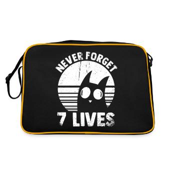 Never Forget No Mercy Cite Death Philosophy - Sac Retro - noir/or - Dos