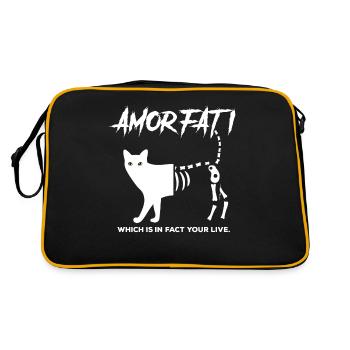 Amor Fati qui est en réalité votre vie mort - Sac Retro - noir/or - Dos