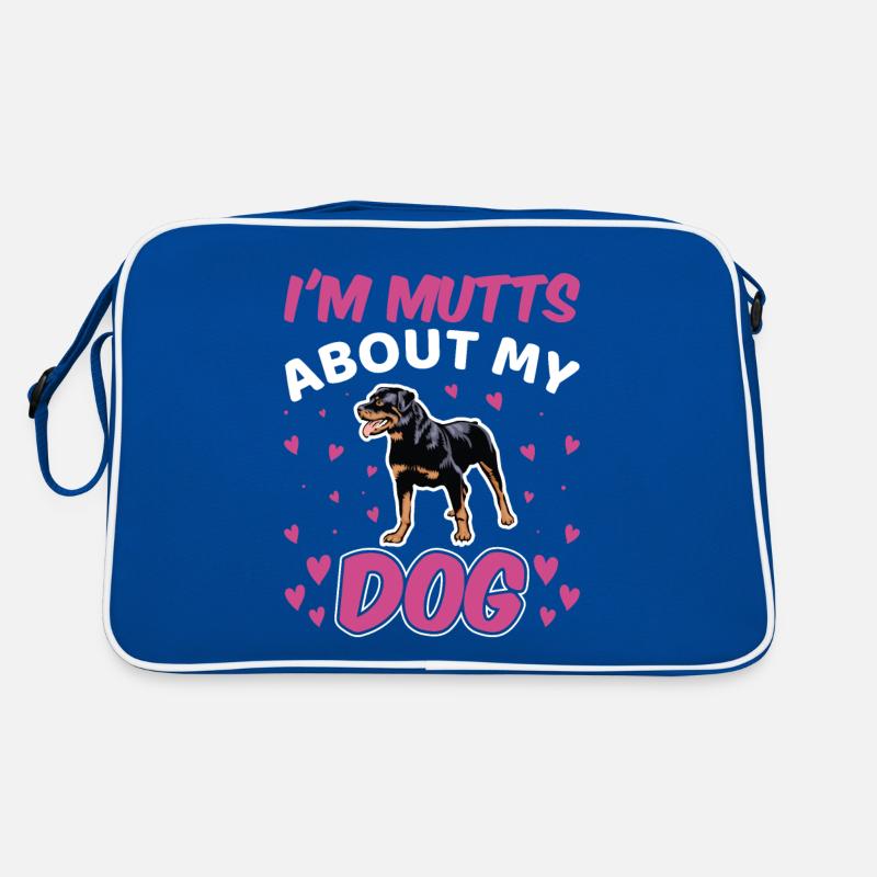 Je suis mutts à propos de chien Rottweiler drôle Sac Retro