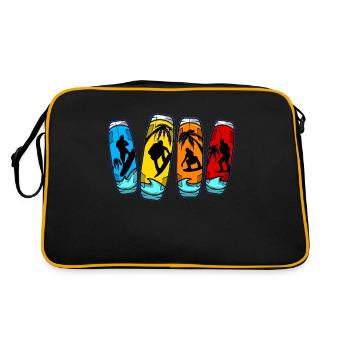 Wakeboarding Wakeboards Wakeboarder Wakeboard - Sac Retro - noir/or - Dos