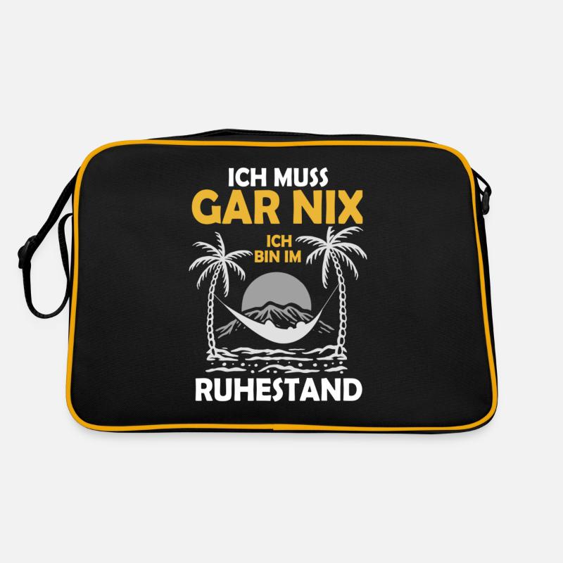 Ruhestand Strang Urlaub Retro Tasche