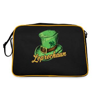Leprechaun Gobelin Irlandais St Patrick’s Day Irlandais - Sac Retro - noir/or - Dos