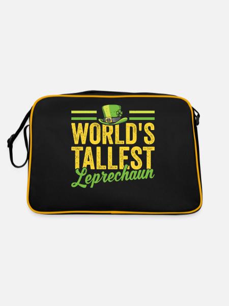 Le plus grand gobelin irlandais du monde - Sac Retro - noir/or - Dos
