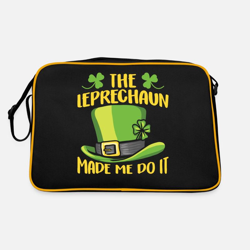 The leprechaun forced me to do so Ire Leprechaun Retro Bag