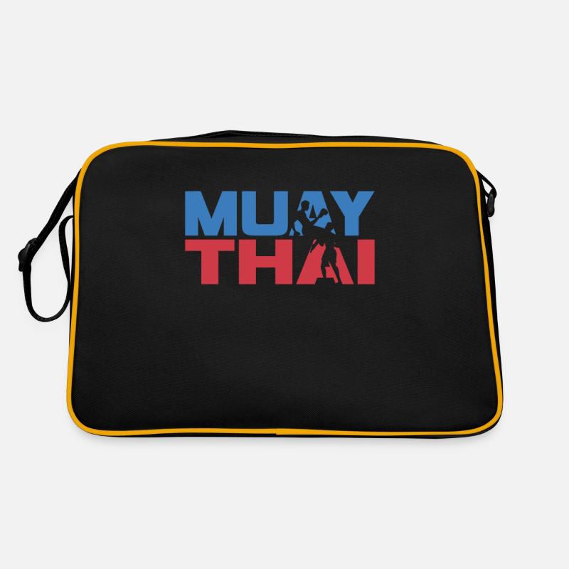 Muay Thai Kampfkunst Kampf Kampfsport Kämpfer Retro Tasche
