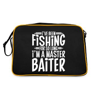 I've Been Fishing For So Long I'm A Master Baiter4 - Retro Tasche - Schwarz/Gold - Hinten