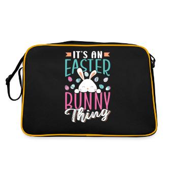 C’est un truc de lapin de Pâques Pâques Pâques - Sac Retro - noir/or - Dos