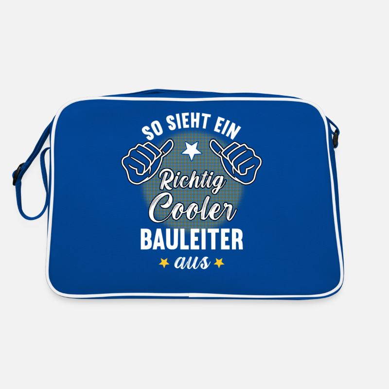 So Sieht Ein Richtig Cooler Bauleiter aus Retro Tasche