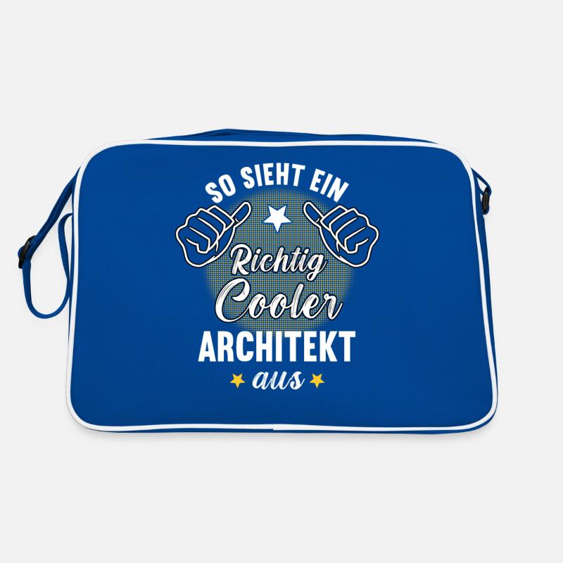So Sieht Ein Richtig Cooler Architekt aus Retro Tasche