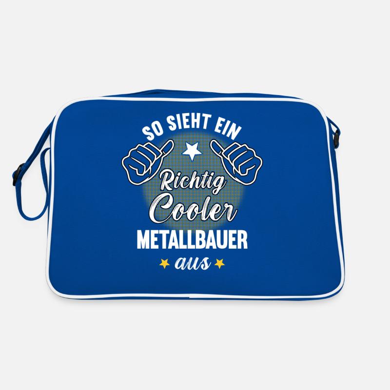 So Sieht Ein Richtig Cooler Metallbauer aus Retro Tasche