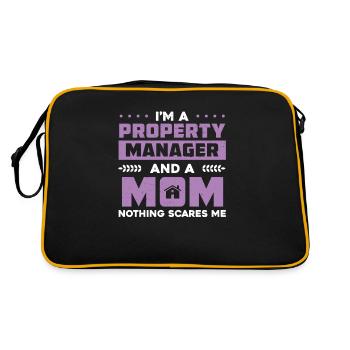 Funny Real Estate Humor For A Realtor Mom - Retro Bag - black/gold - Back