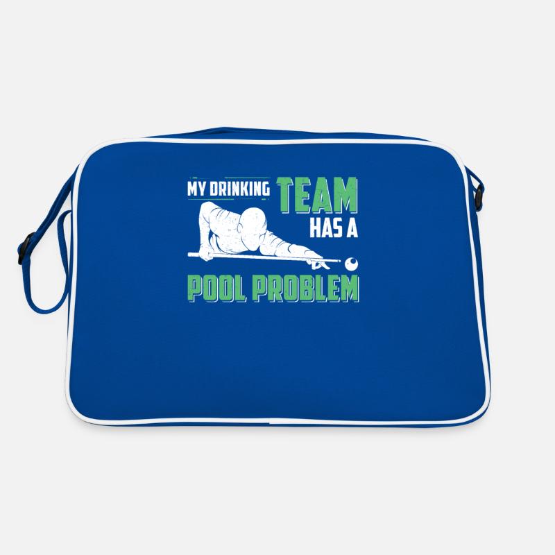 Mein Trinkteam hat ein Poolproblem Lustiger Retro Tasche
