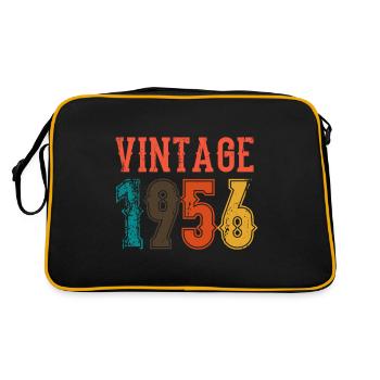 Anniversaire Papa Vintage 1956 - Sac Retro - noir/or - Dos