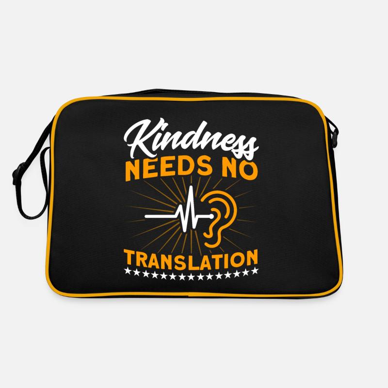 Hearing aid Sign language Deaf people Retro Bag