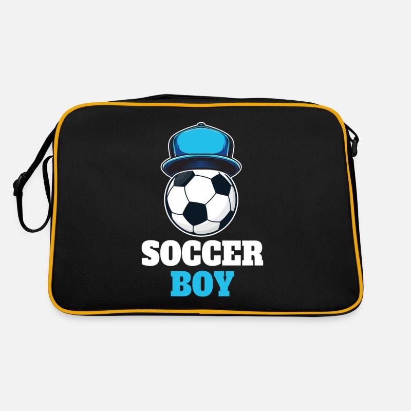 Lustiges Fußball Junge Retro Tasche