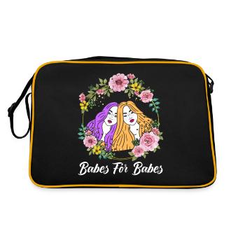 Babes for Babes Feminist - Retro Bag - black/gold - Back