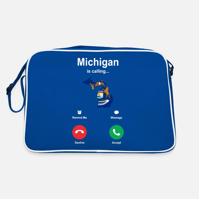 Reisendes Michigan geschenk Retro Tasche
