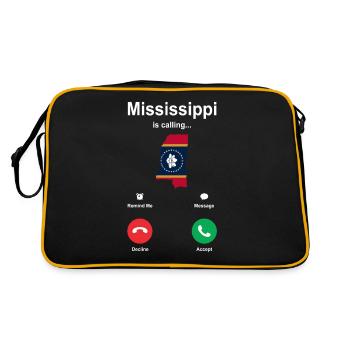 Visit to Mississippi Gift - Retro Bag - black/gold - Back