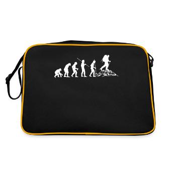 Hiker Hiking Hiking and beer that's why I'm - Retro Bag - black/gold - Back