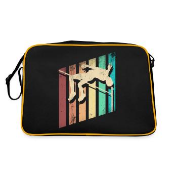 High Jump Jumping Jumper Track and Field - Retro Tasche - Schwarz/Gold - Hinten
