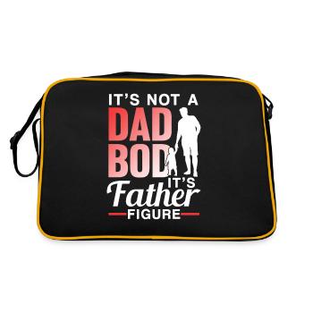 Pas un papa bod mais une figure paternelle papa - Sac Retro - noir/or - Dos