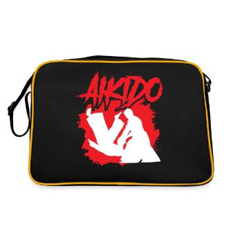 Aikido Martial Arts Fighter Martial Arts Lovers - Retro Bag - black/gold - Back