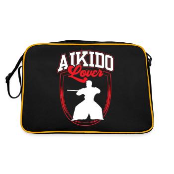 Aikido Lover Martial Arts Martial Arts Fighter - Retro Bag - black/gold - Back