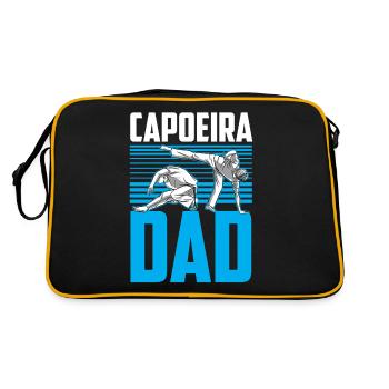Capoeira Father Hobby Martial Arts Brazilian - Retro Bag - black/gold - Back