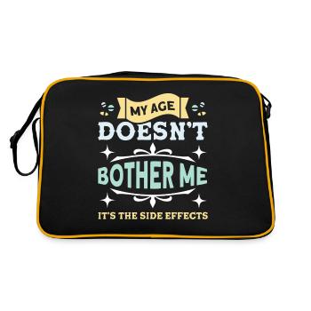 Personnes âgées Grand-père sarcastique - Sac Retro - noir/or - Dos