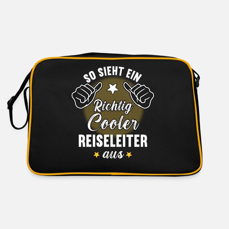 So Sieht Ein Richtig Cooler Reiseleiter aus Retro Tasche